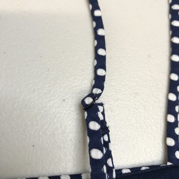 Betsey Johnson Women’s T-length Polka Dot Ruched Faux Wrap Dress Zipper Sz 12 - Picture 10 of 10